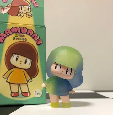 마무앙 미니 피규어 그린 라메 그라데이션 축광