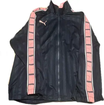 PUMA 블랙/핑크 스트라이프 저지