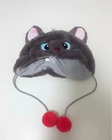 고양이 캐릭터 모자 빨간색 폼폼 포함