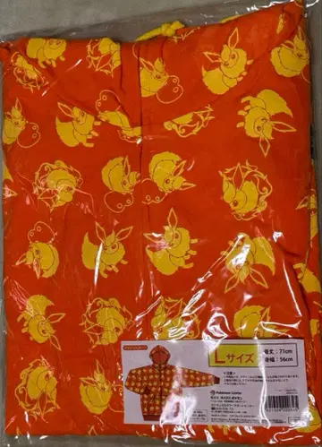 부스터 후드티 Colorful 오렌지 L 사이즈 포켓몬 센터