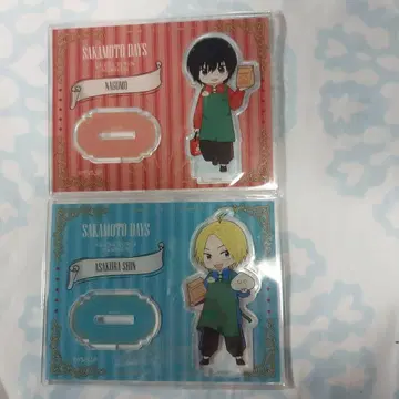 사카모토 데이즈 차이나타운 미션 미니 캐릭터 아크릴 스탠드 나구모 & 신