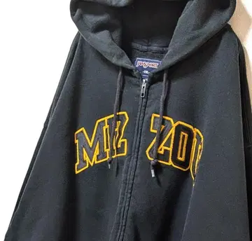 잔스포츠 미주리 자수 풀 집업 후드 맨투맨 블랙 2XL 구제 의류