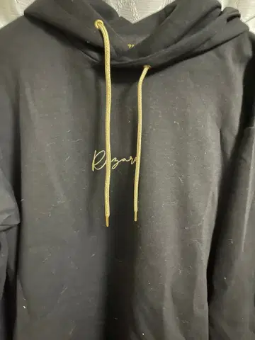 Rezard 히카루 로고 자수 후드티