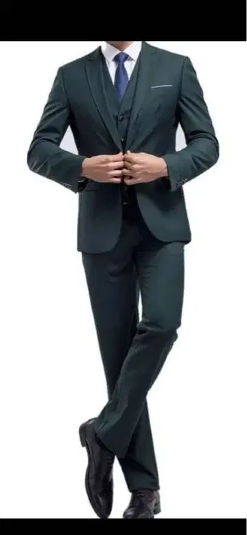 싱글 수트 쓰리피스 셋업 졸업식, 성인식, 2차 모임, 파티에 M