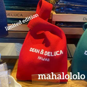신상 미개봉 새상품 딘앤델루카 니트 백 홀리데이 한정판 하와이