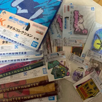 HUNTER x HUNTER 헌터헌터 제일복권 타월 씰 러버