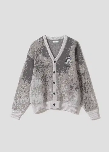 그라니프 라라코코 자카드 V넥 니트 가디건 S 남녀 공용