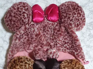 당일 발송 디즈니 미니 레오파드 무늬 팬캡 핑크 모자