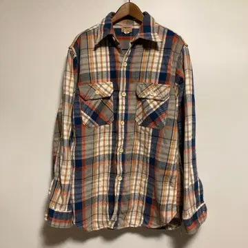 DUBBLE WORKS 더블웍스 체크 긴팔 헤비 플란넬 셔츠