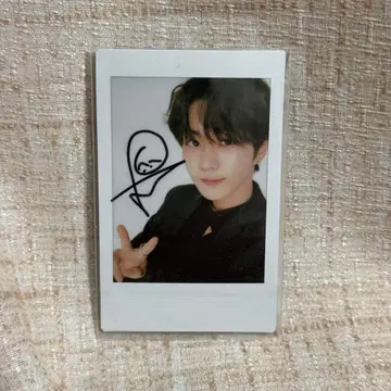 ENHYPEN 정원 친필 사인 폴라로이드 FATE