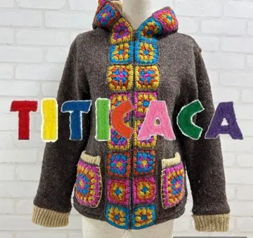 새상품급 TITICACA 그래니 스퀘어 플리스 자켓