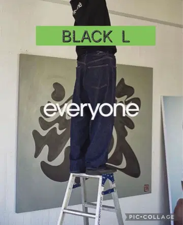 모두를 위한 소프트 데님 팬츠 BLACK L 컨디션 최상