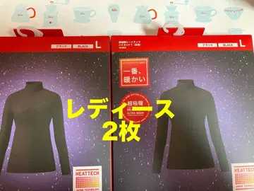 2025년 겨울 구매 울트라 웜 유니클로 여성용 블랙 L 2장