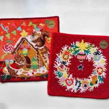 페이 리틀 크리스마스 파티 해피 오너먼트 리스 2매 세트