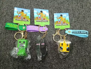 Minecraft 캐릭터 키링 3개 세트