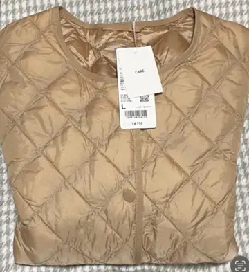 UNIQLO 웜 패딩 퀼팅 자켓 beige L