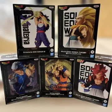 드래곤볼 피규어 5체 세트