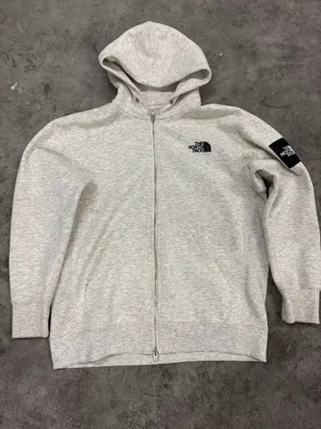 THE NORTH FACE 지퍼 후드티 그레이 화이트