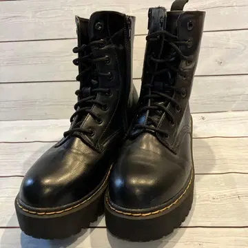 cloche arbre 블랙 통굽 부츠 L L