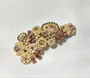 컨디션 최상 미하엘 네그린 머리핀 베이지~핑크 계열 빈티지풍 클립