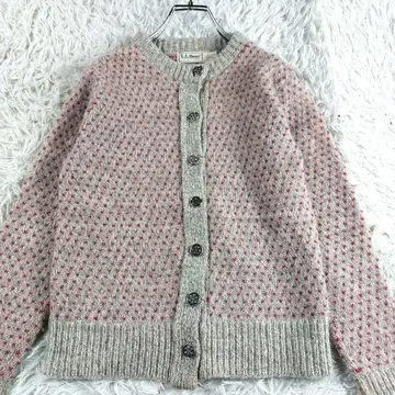 엘엘빈 바즈아이 티롤리안 니트 스웨터 메탈 버튼 패턴 가디건