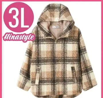 메루카리 시 가격 새상품 택 포함 시마무라 파시오스 체크 집업 코트