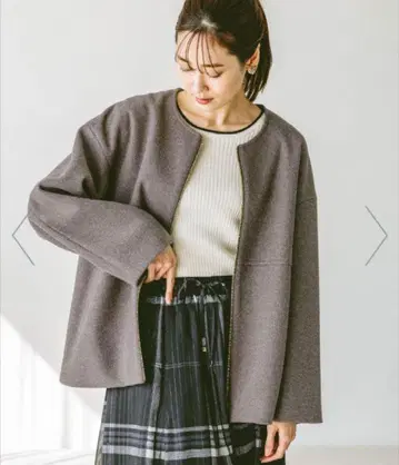 메루카리 시 가격 글로벌 워크 가벼운 스트레치 미들 코트