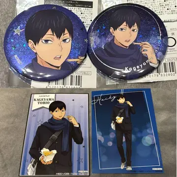 하이큐 코스모 월드 캔뱃지 특전 브로마이드 카게야마 토비오 4점