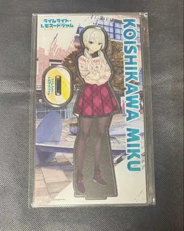 라임라이트 레모네이드 잼 콜라보 카페 한정판 테두리 아크릴 스탠드 미쿠