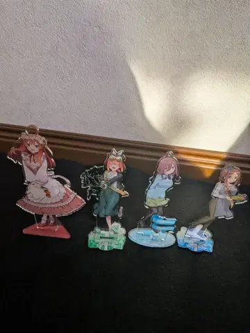 5등분의 신부 아크릴 스탠드 4개 세트 나카노 미쿠 타월 세트