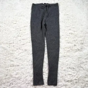 MESVACANCES 미바콘스 리브 니트 캐시미어 혼방 레깅스 팬츠