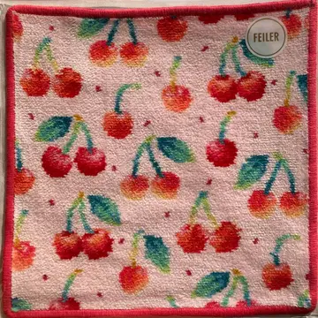 체리 도트 손수건 (WEB 한정판) 핑크