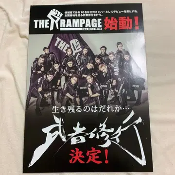 THE RAMPAGE 무샤슈교 전단지 레어 초기 란페 플라이어 새상품급