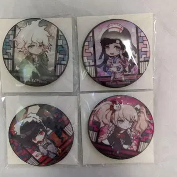 단간론파 중국 한정판 캔뱃지 4점 세트