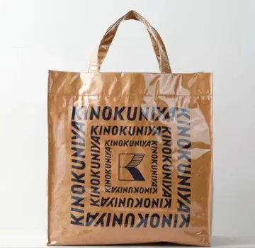 미사용 새상품 기노쿠니야 비닐 토트 네이비