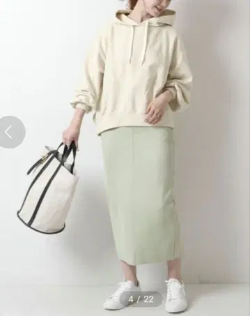 Spick & Span 우라케 THE HOODIE 후드티 아이보리