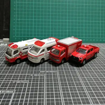 토미카 소방차 구급차 도요타 하이메디카 하이럭스 다이나 소방구급차