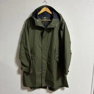 [ 새상품급 ] UNIQLO 유니클로 모즈 코트 레인코트 발수 카키