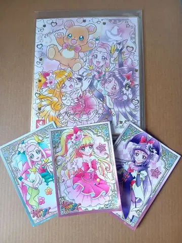 [ 마법사 프리큐어 ] 집합 색지 & 새상품 슬리브