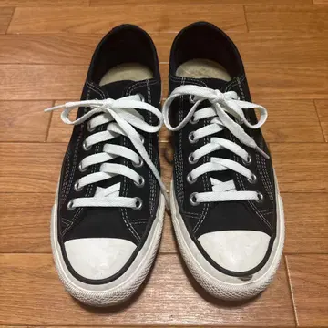 컨버스 척테일러 가죽 백스킨 블랙 US6