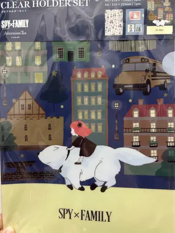 애프터눈 티 스파이 패밀리 콜라보 클리어 파일 3장 세트