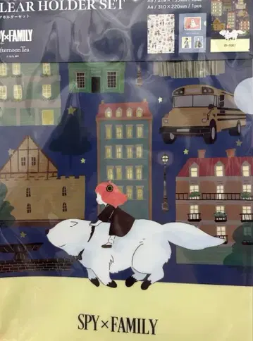 애프터눈 티 스파이 패밀리 콜라보 클리어 파일 3장 세트