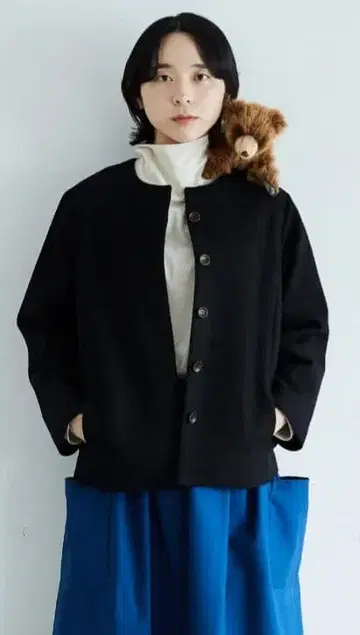 아틀리에 나루세 울 코쿤 자켓