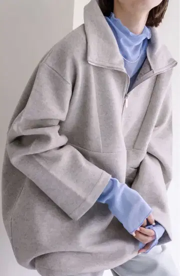 기모 하프 지퍼 풀오버 mystic