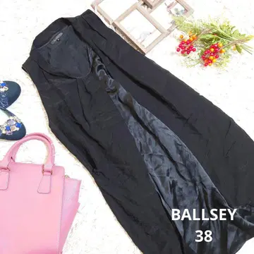 실크 100% BALLSEY 원피스 (M) 블랙