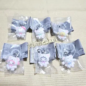 메지루시 액세서리 산리오 캐릭터즈 후와후와 스노우 컴프 가챠 1