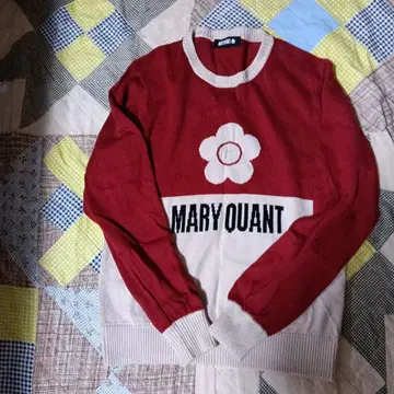 MARY QUANT 플라워 모티브 긴팔 니트