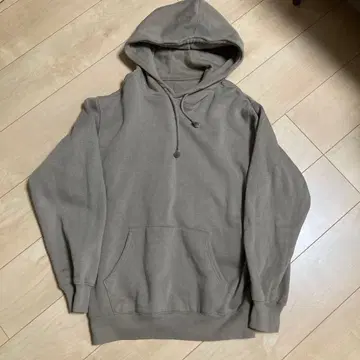 그레이 후드 부착 후드티 L 사이즈