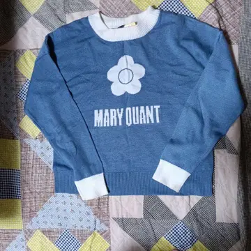 MARY QUANT 플라워 무늬 니트 스웨터