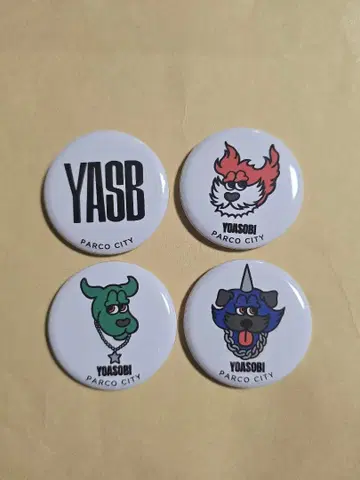 YOASOBI 오리지널 캔뱃지 4개 세트 오키나와 한정판